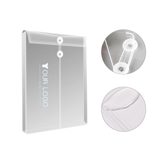 A4 Clear Document Envelope with Snap Closure image 0