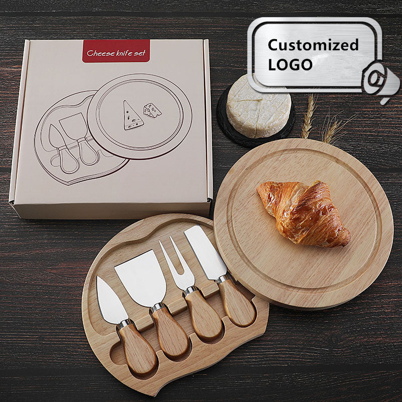 Harper Mini Bamboo Cheese Board Knife Set image 0
