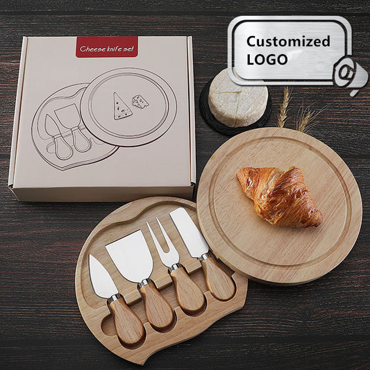 Harper Mini Bamboo Cheese Board Knife Set image 0