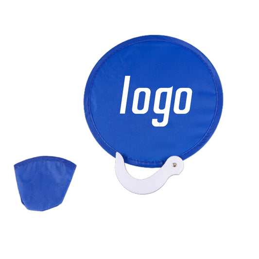 Pop Up Folding Nylon Disc Fan w/ Handle image 0