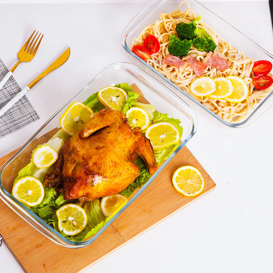 Large Glass Storage Containers with Lids image 1