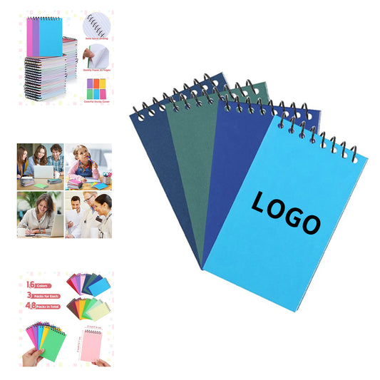 3 x 5 Inches 40 Sheets Top Bound Spiral Memo Notepad Mini Spiral Notebook image 1