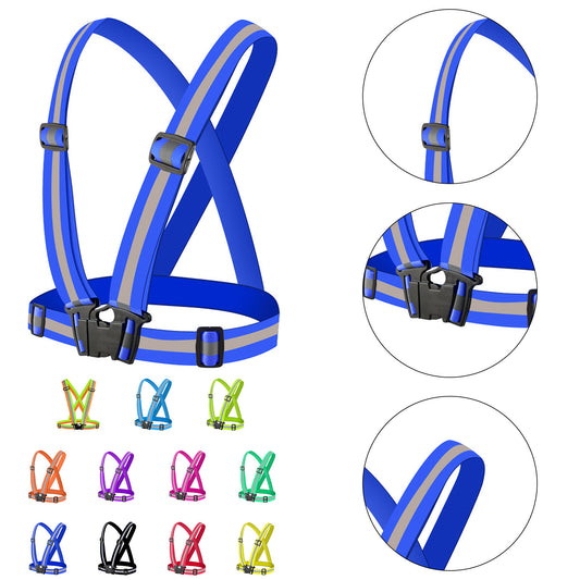 Adjustable High-Visibility Night Running Vest image 0