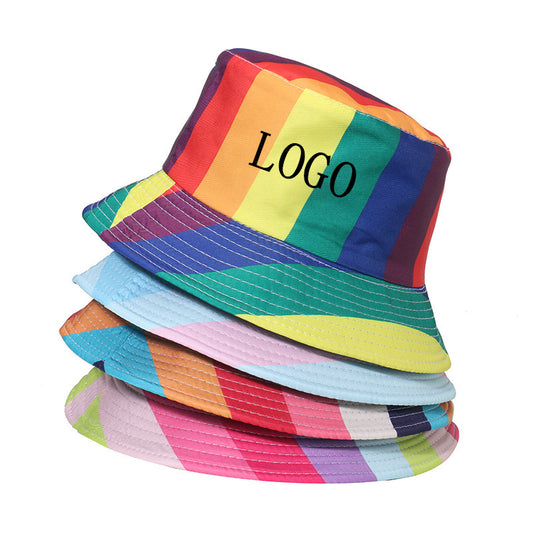 Rainbow Bucket Hat Outdoor Sun Hat image 0