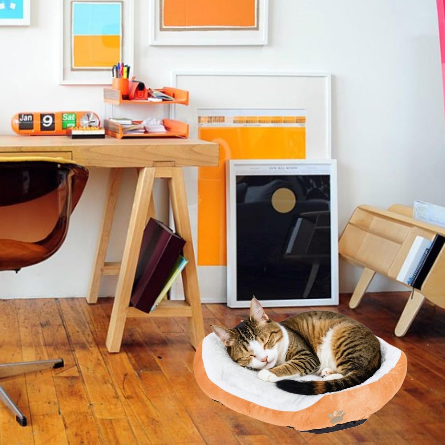 Brellacron™ Plush CozyPet Nest – Ultra-Soft Round Bed for Cats & Dogs image 4