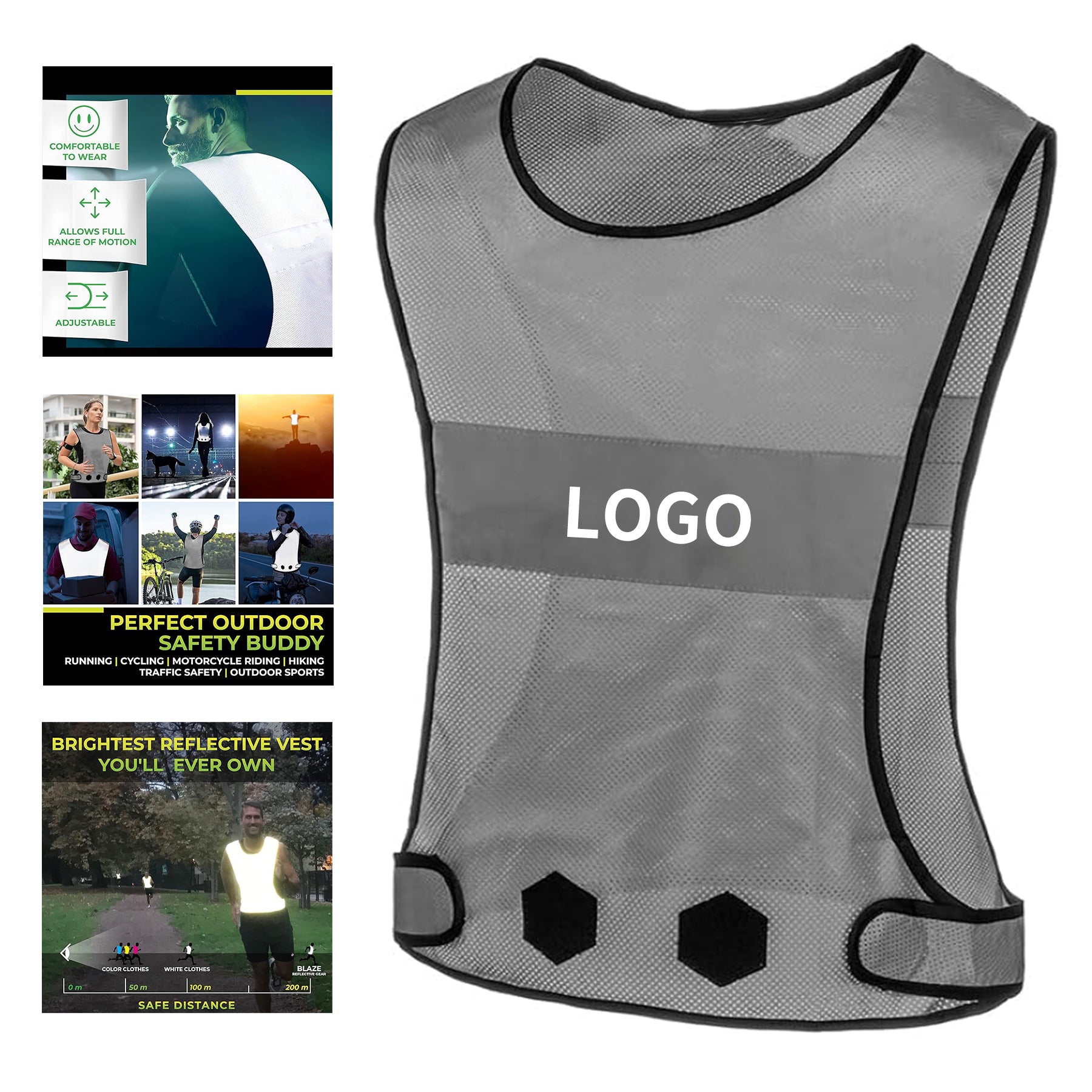 Blaze Reflective Running Vest Safety Gear image 1