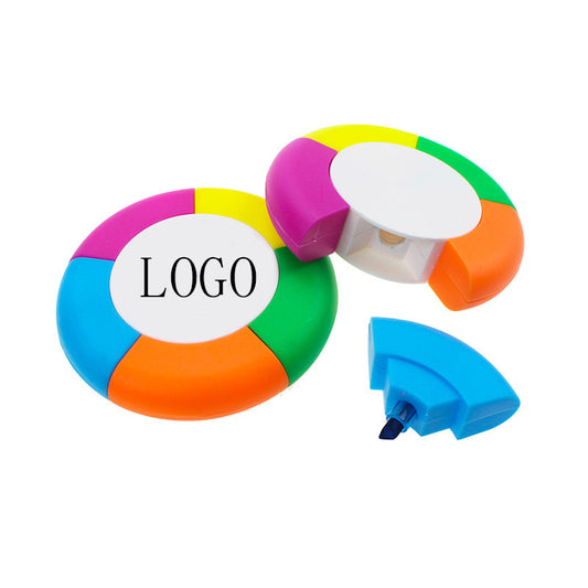 Round Five-color Highlighter image 0