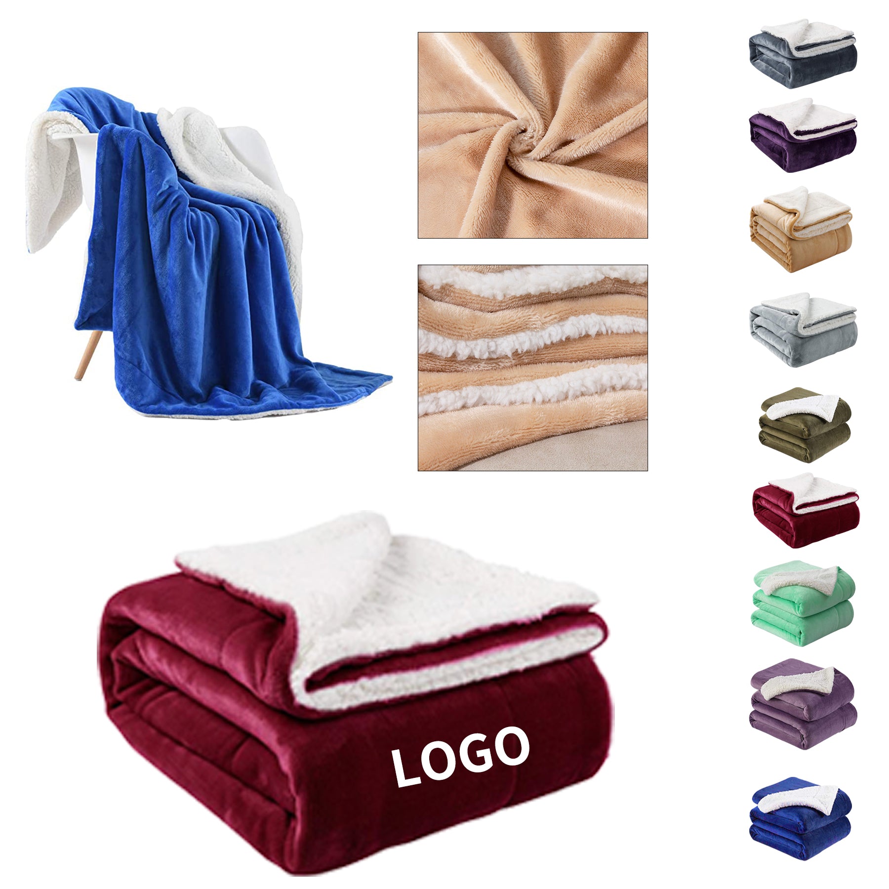 Sherpa Fleece Blanket image 0