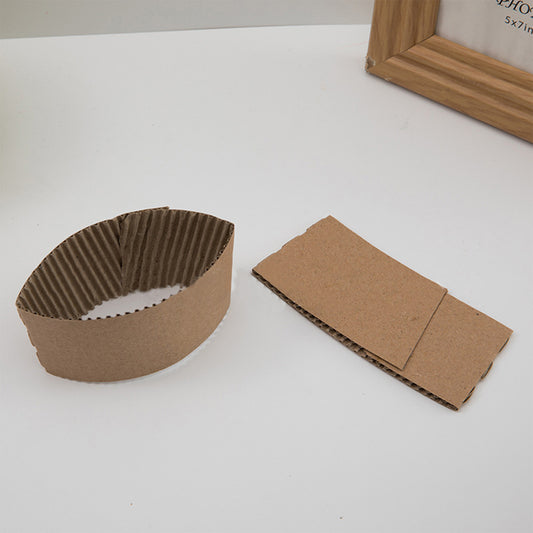 Kraft Paper Coffee Cup Sleeves image 1