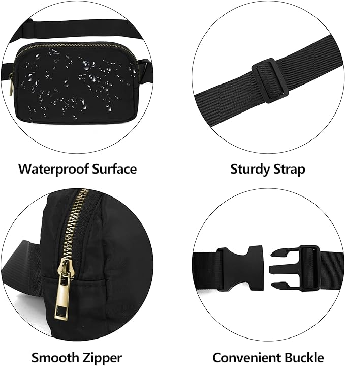 Unisex Running Waist Pack with Adjustable Strap for Sports & Travel image 4