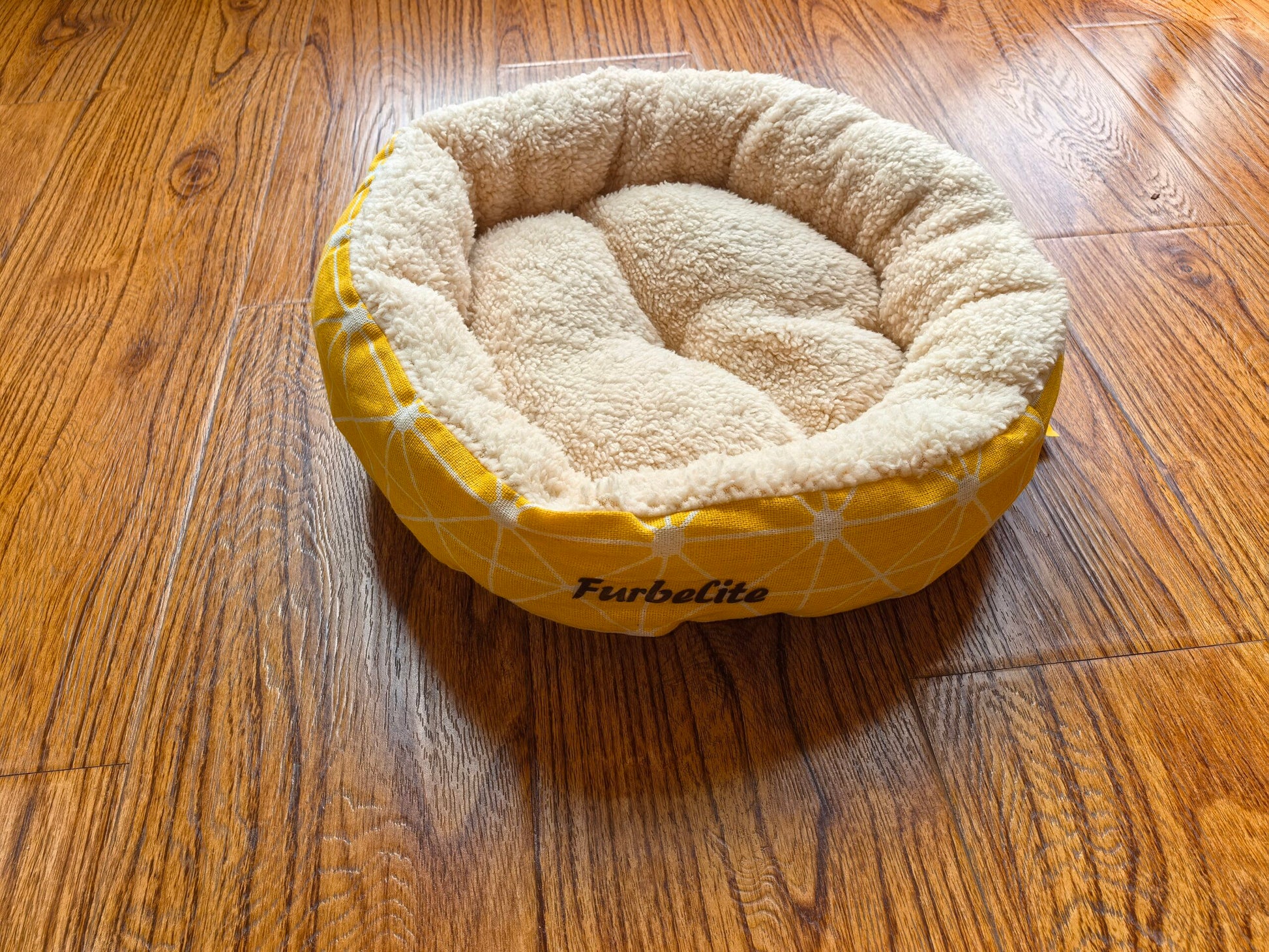 Furbelite Fluffy Round Pet Bed image 0