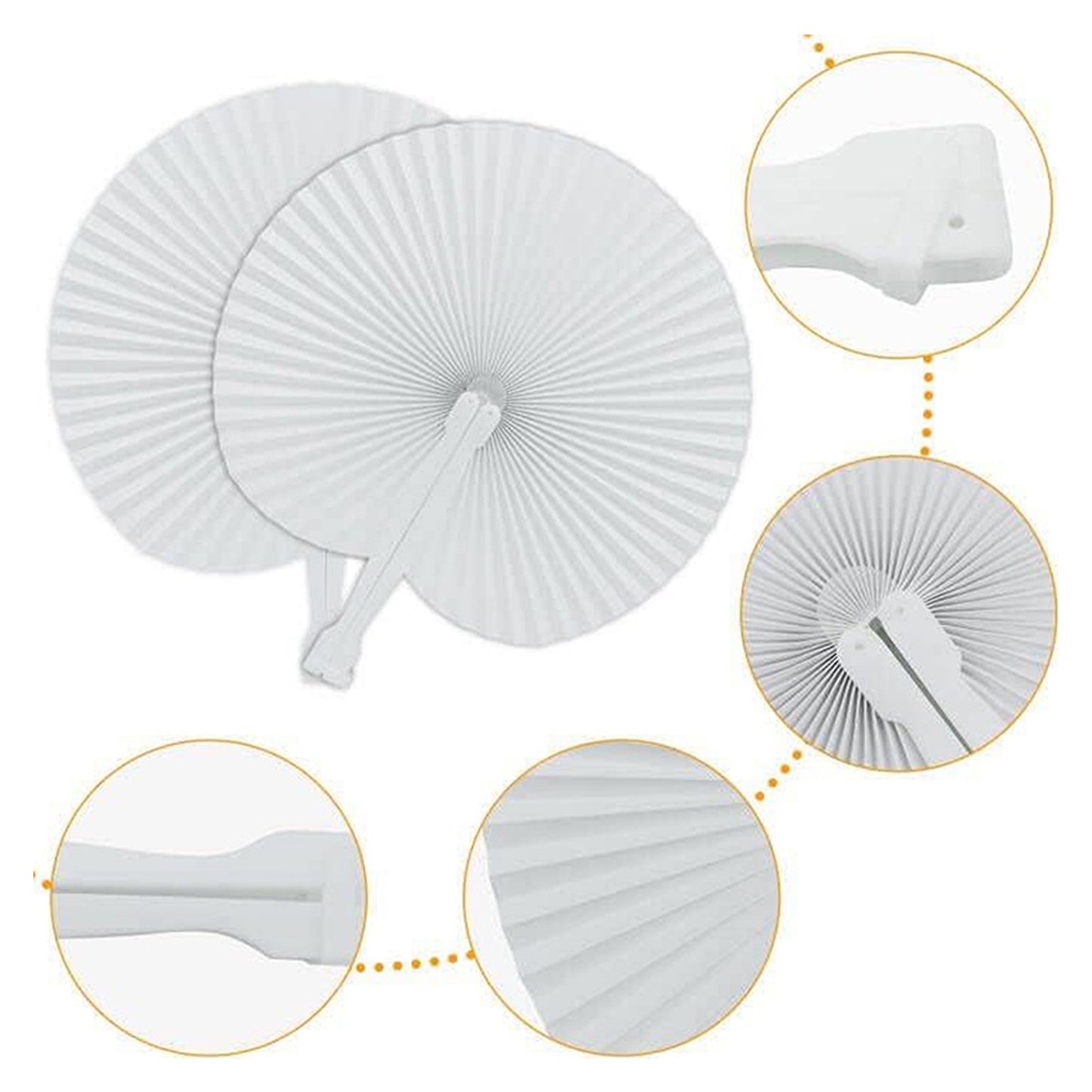 Round Foldable Handheld Fan image 1
