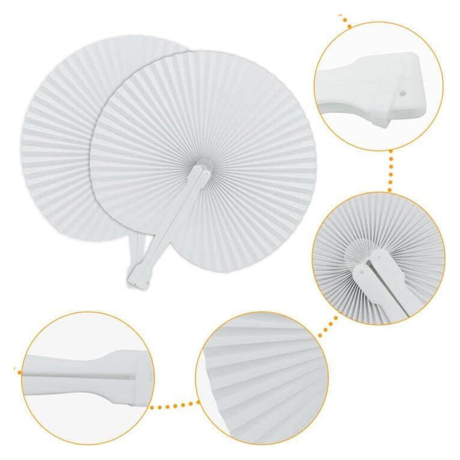 Round Foldable Handheld Fan image 1