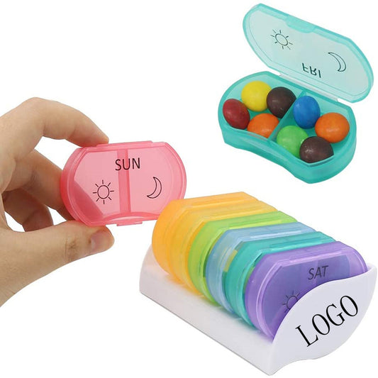 Portable Seven-Day Sealed Pill Box image 0