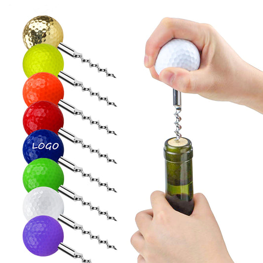 Golf Ball Shaped Wine Bottle Opener image 0