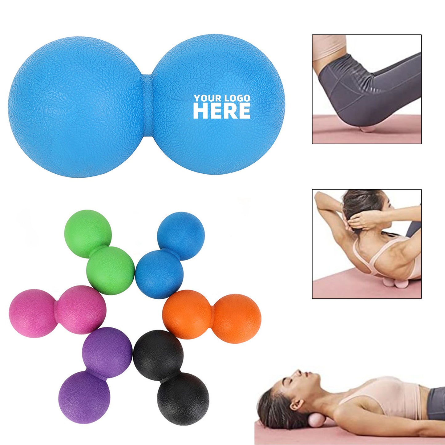 Customizable Dual Fitness Massage Ball image 0