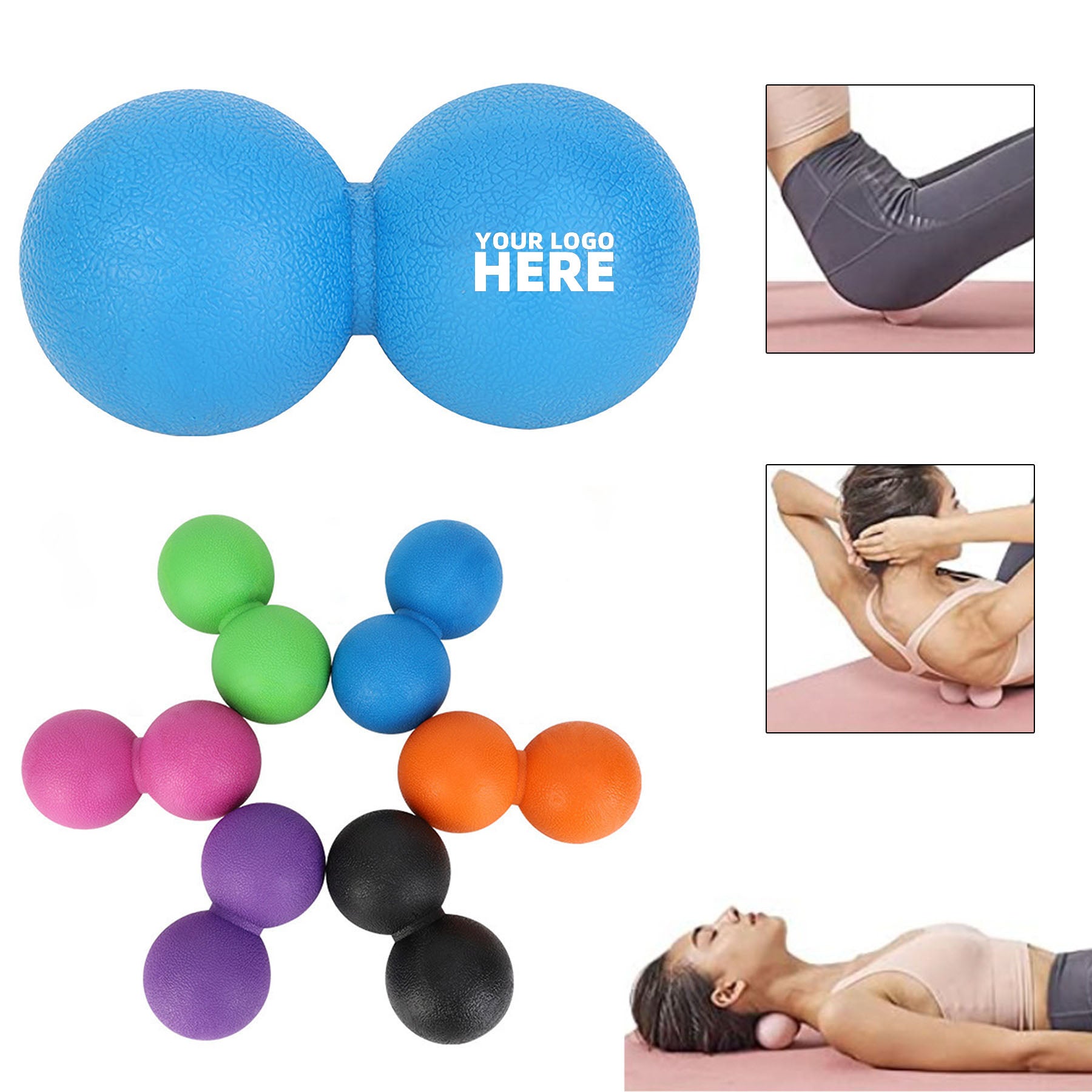 Customizable Dual Fitness Massage Ball image 0