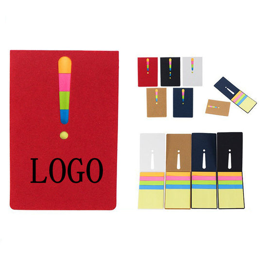 Eco Exclamation Mark 5-color Sticky Flags Notes Booklet image 0
