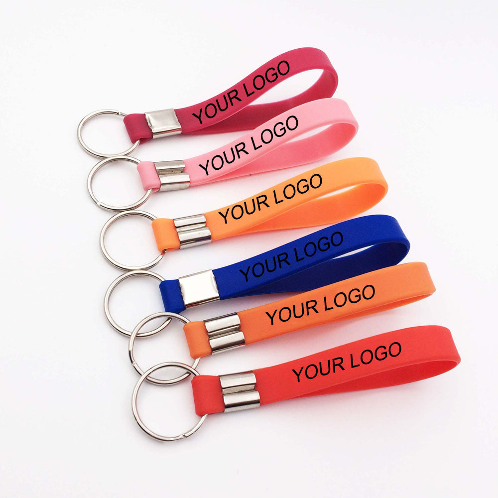 Silicone Wristband Keychain image 0