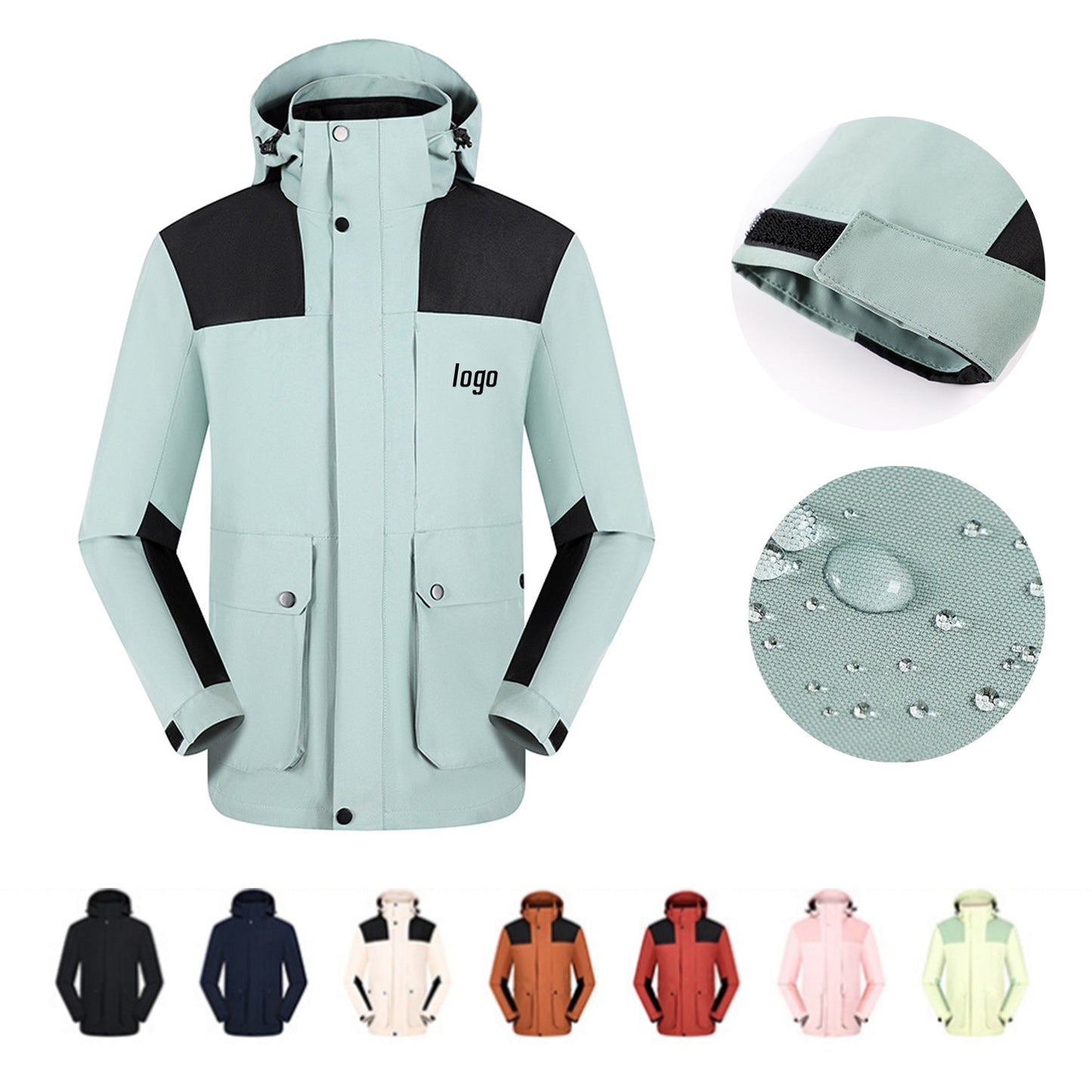 Winter Hardshell Jacket Waterproof Coat MOQ 3PCS image 0