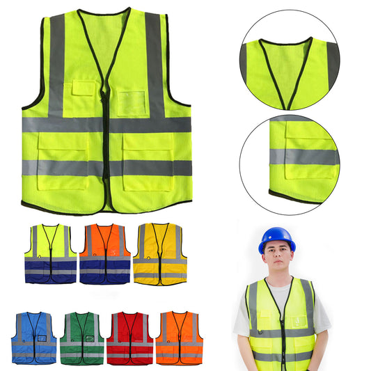 360° High-Vis Reflective Mesh Safety Vest image 0