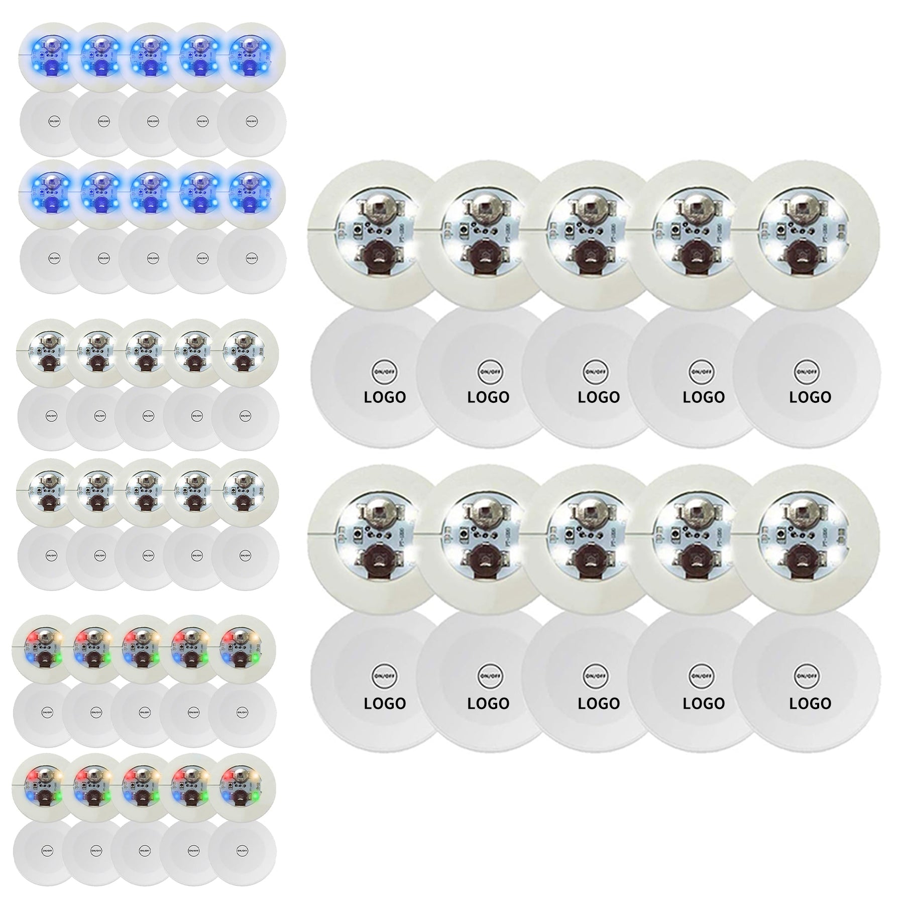 2.36" Diameter Led Light Up Coaster Bottle Light Glorifier Led Stickers Coaster image 1