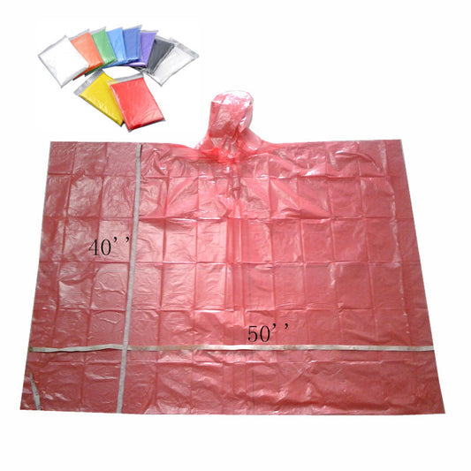 Disposable Biodegradable Translucent EVA Rain Poncho Or Raincoat image 1