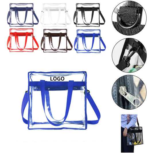 Clear Tote Bag with Zipper image 0