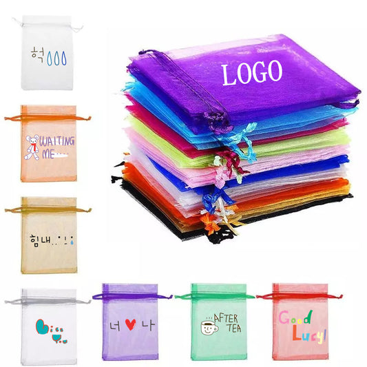 Drawstring Mesh Organza Bag image 0