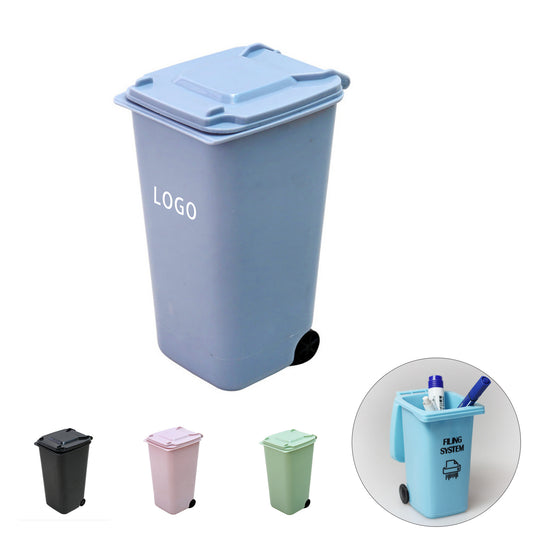 Mini Trash Can Storage Pen Holder image 0