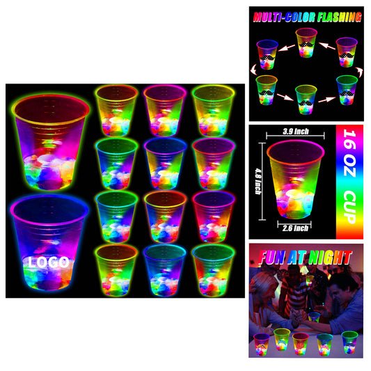 16oz Glowing Party Cup for Indoor Outdoor Party Event Fun image 0