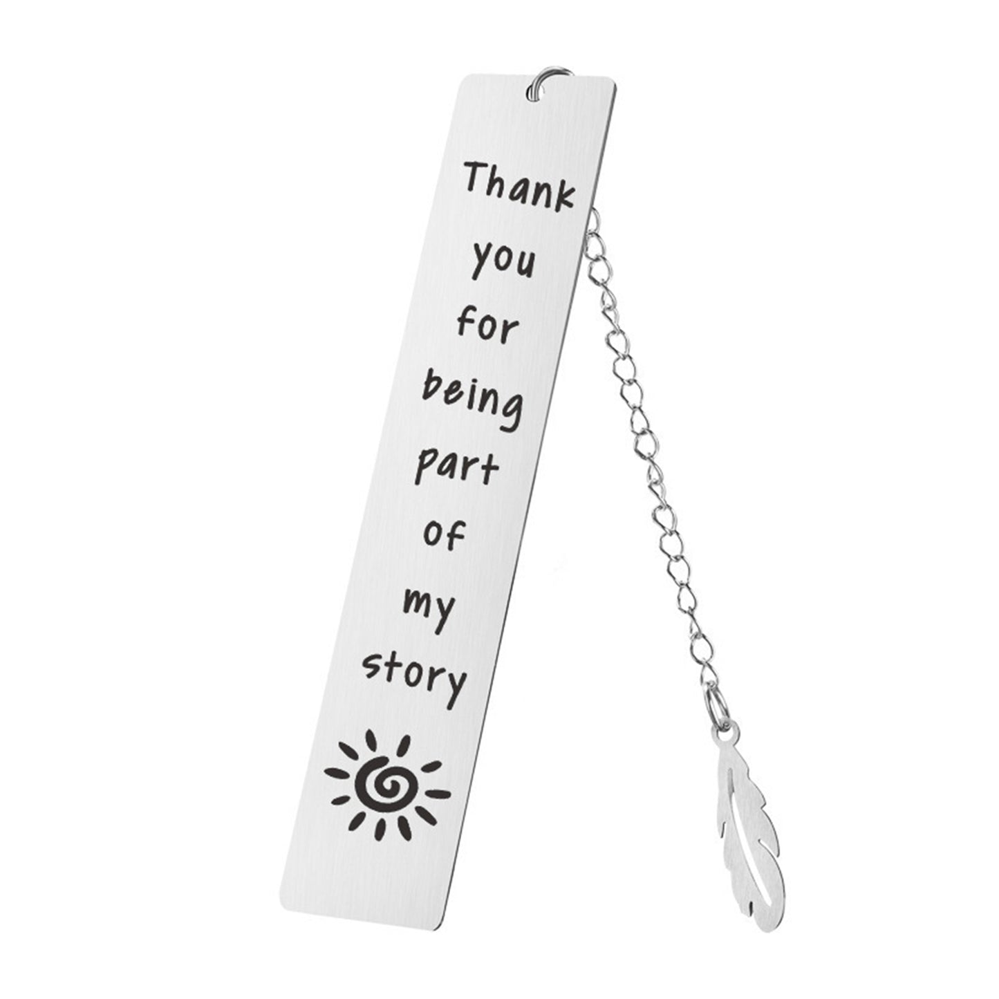 Retro Metal Bookmark With Leaf Pendant image 0