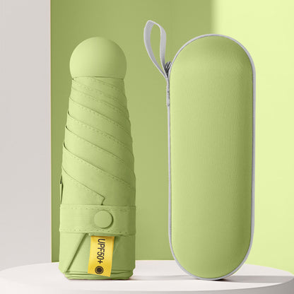 Folding Travel Umbrella With Eva Case image 1