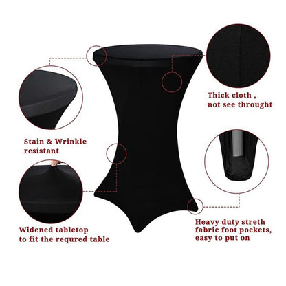 32" Round Stretch Table Cover image 2