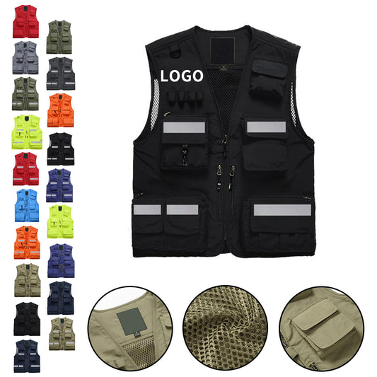 Quick Dry Nylon Outdoor Utility Fishing Vest image 0
