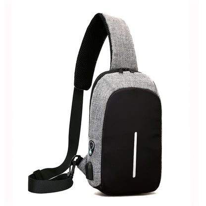 Unisex Crossbody Backpack with USB Charging Port image 1
