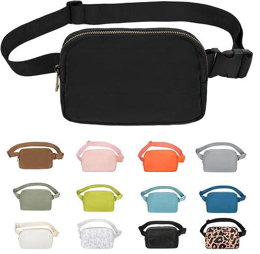 Unisex Running Waist Pack with Adjustable Strap for Sports &amp; Travel - Brown