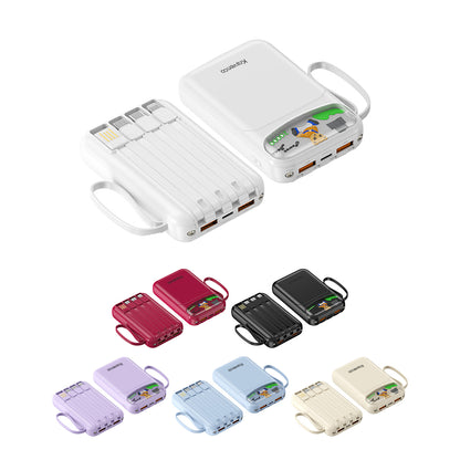 Kravenco Portable Charger, USB C in&amp;out High-Speed Charging Battery Pack, External Phone Powerbank Compatible with iPhone 16 15 14 13 12 Samsung S22 S21 Google iPad etc