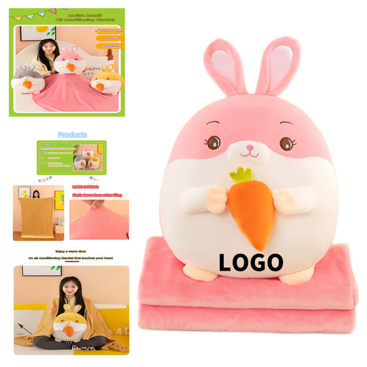 3-in-1 Multifunctional Air Conditioning Blanket and Hand Warming Throw Pillow image 1