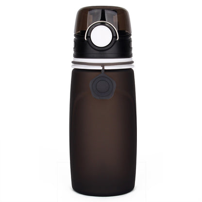 Foldable Silicone Water Bottle - Gray Black