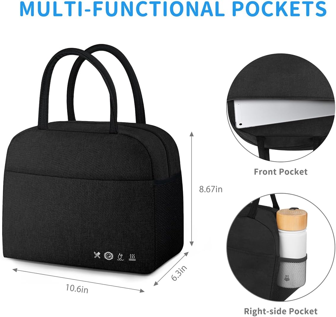 Stylish, Durable Insulated Lunch Bag: Perfect for Work, Travel &amp; Everyday Use