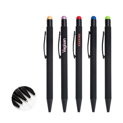 Black Metal Stylus Ballpoint Pen image 0