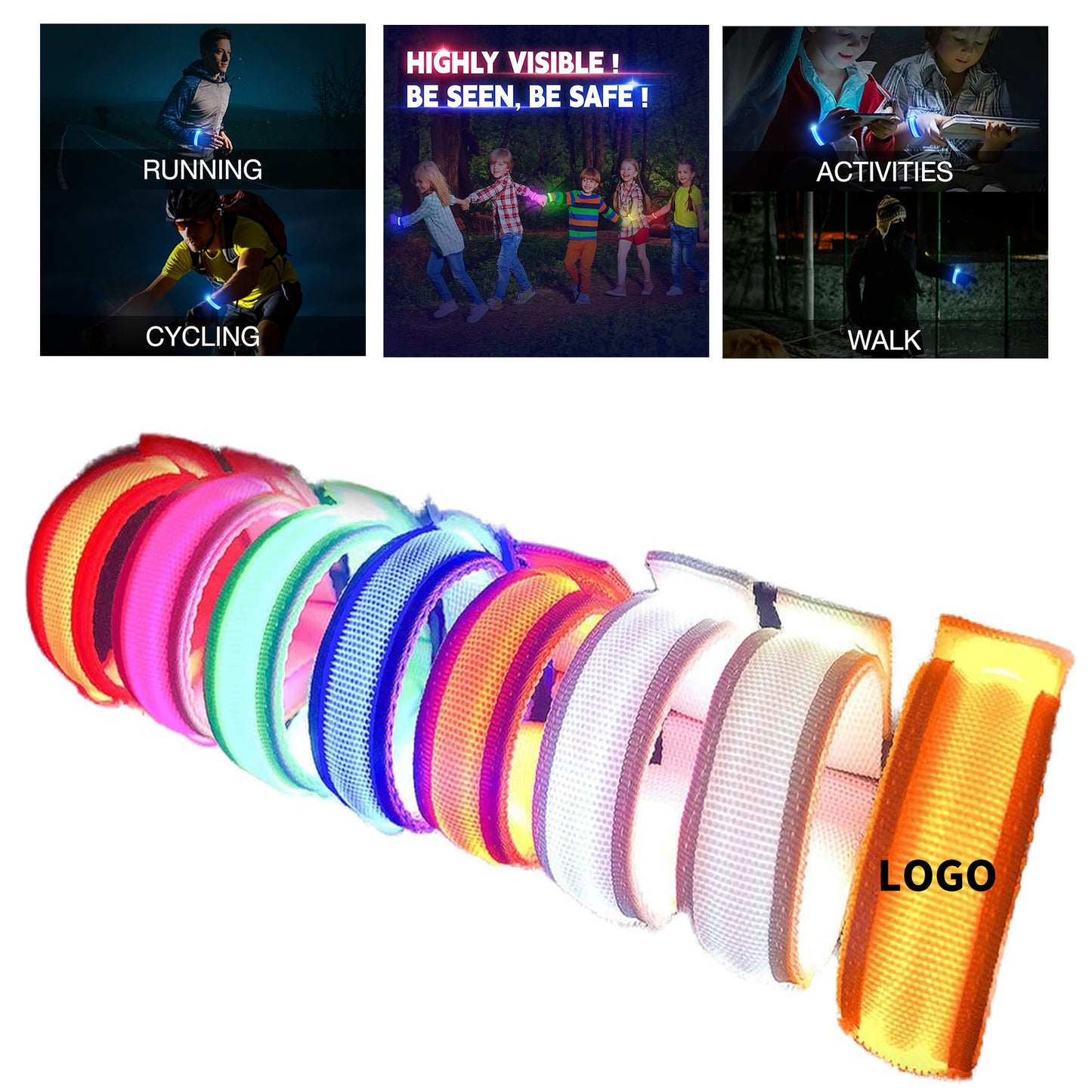Led Glow Bracelet Light Up Wristband image 1