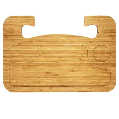 Portable Wooden Steering Wheel Tray image 1