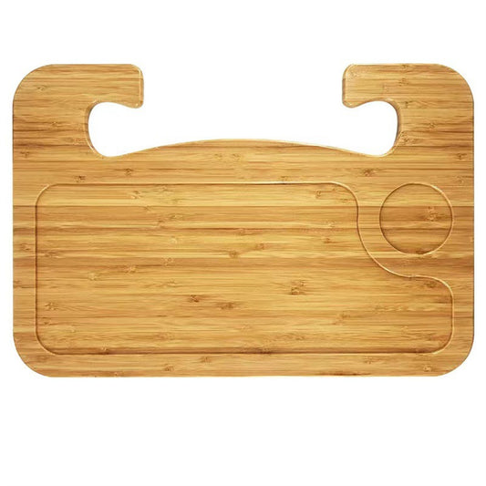 Portable Wooden Steering Wheel Tray image 1