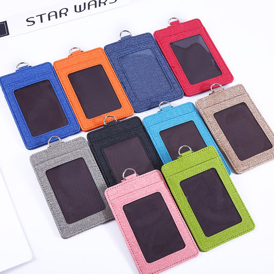 Pu Leather Id Badge Holder image 0