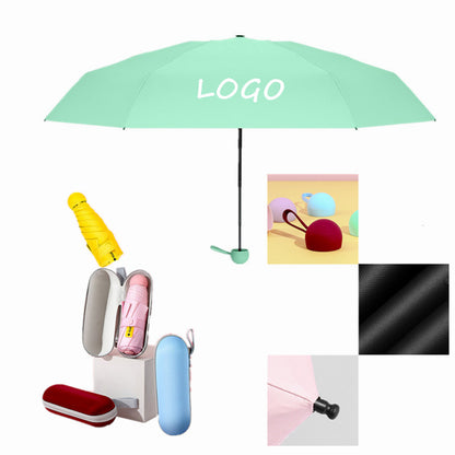 Folding Travel Umbrella With Eva Case image 0