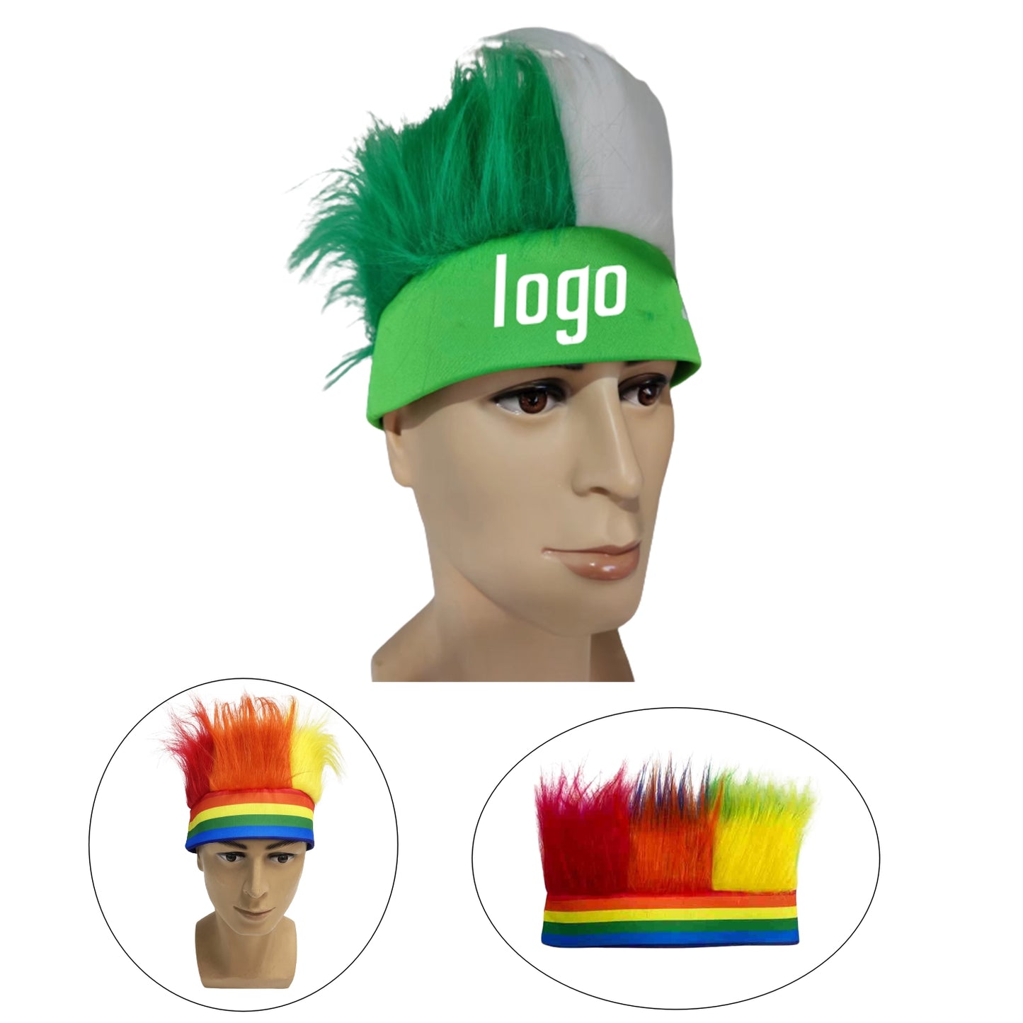 America Fans Wig Crazy Hair image 0