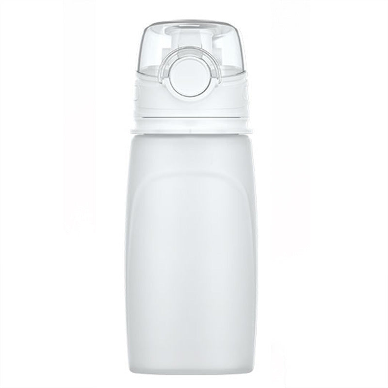 Foldable Silicone Water Bottle - Gray Black