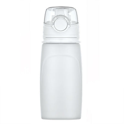 Foldable Silicone Water Bottle - Gray Black